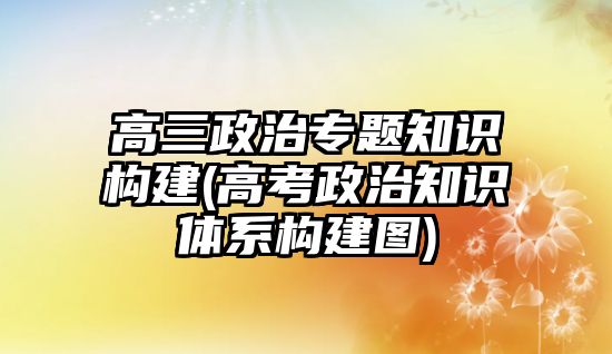 高三政治專題知識構(gòu)建(高考政治知識體系構(gòu)建圖)