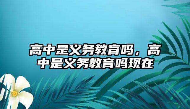 高中是義務(wù)教育嗎，高中是義務(wù)教育嗎現(xiàn)在