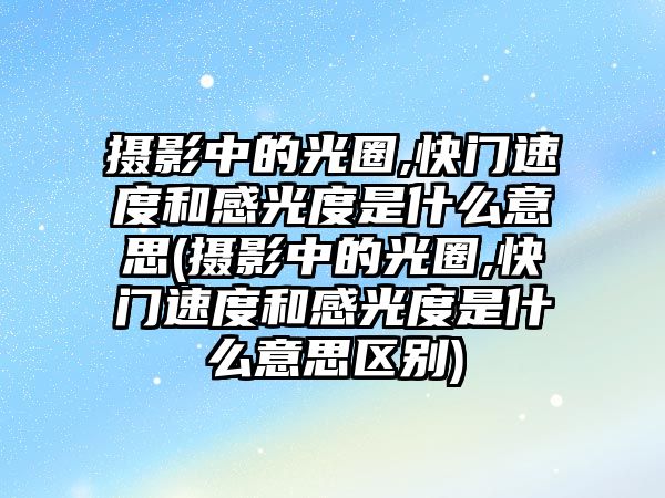 攝影中的光圈,快門(mén)速度和感光度是什么意思(攝影中的光圈,快門(mén)速度和感光度是什么意思區(qū)別)