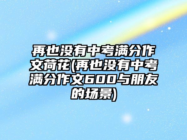 再也沒有中考滿分作文荷花(再也沒有中考滿分作文600與朋友的場(chǎng)景)