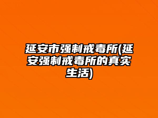 延安市強制戒毒所(延安強制戒毒所的真實生活)