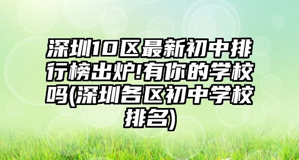 深圳10區(qū)最新初中排行榜出爐!有你的學(xué)校嗎(深圳各區(qū)初中學(xué)校排名)