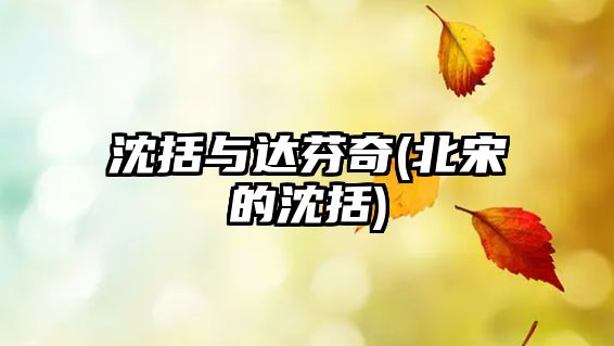 沈括與達(dá)芬奇(北宋的沈括)