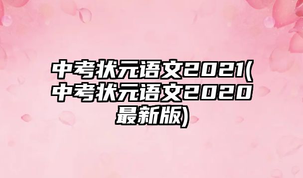 中考狀元語文2021(中考狀元語文2020最新版)