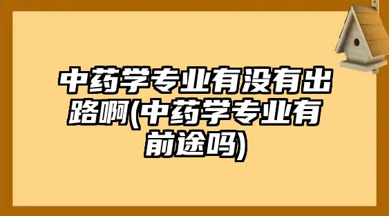 中藥學(xué)專業(yè)有沒有出路啊(中藥學(xué)專業(yè)有前途嗎)