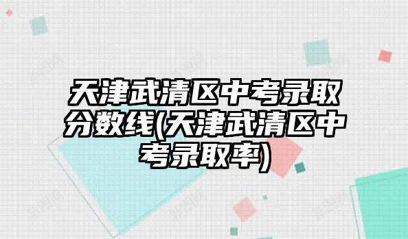 天津武清區(qū)中考錄取分?jǐn)?shù)線(天津武清區(qū)中考錄取率)